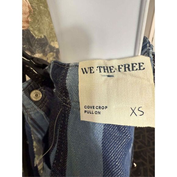 New Free People We The Free Cove Crop Pull-On Jeans Size XS - Picture 10 of 10